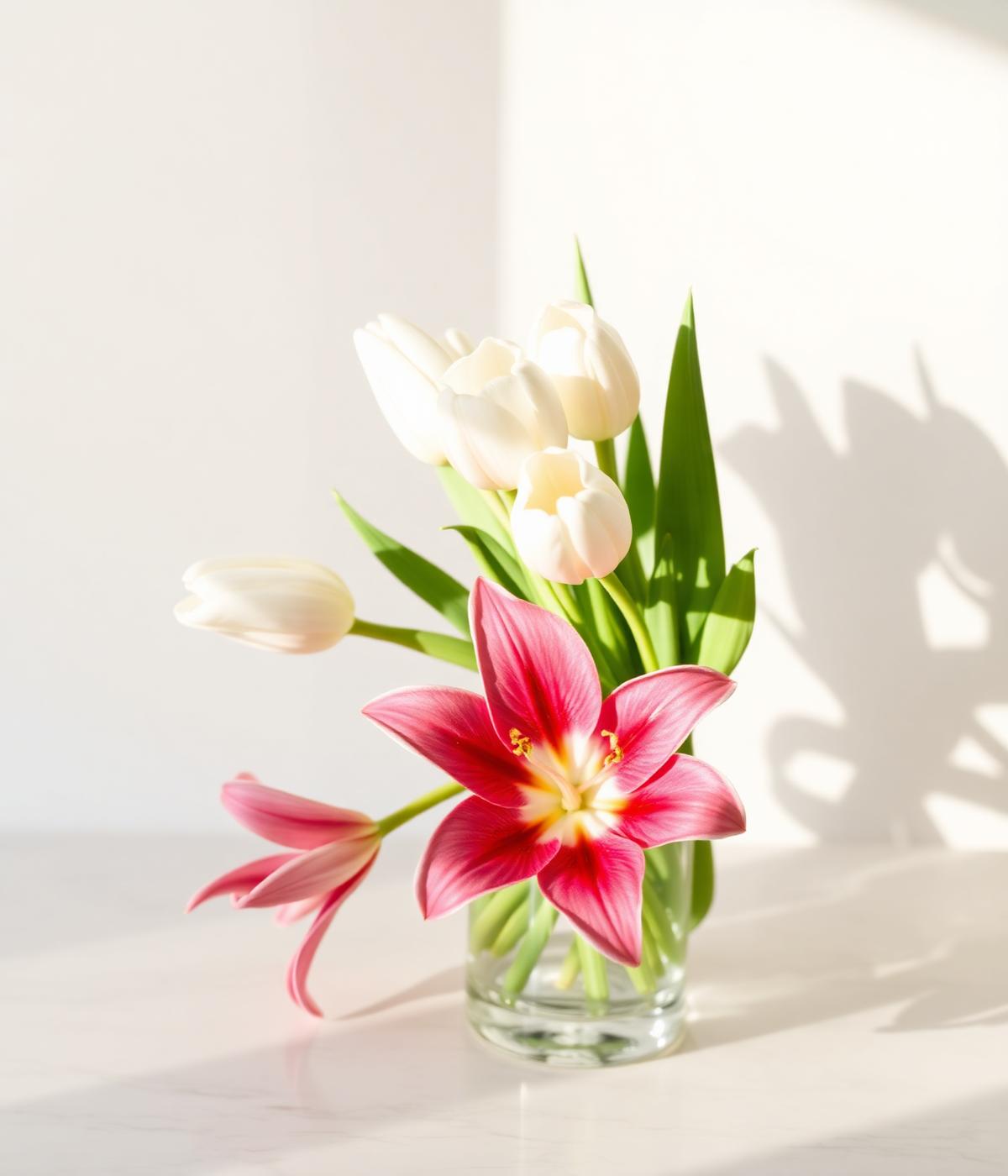 Soft floral still life symbolising women's health